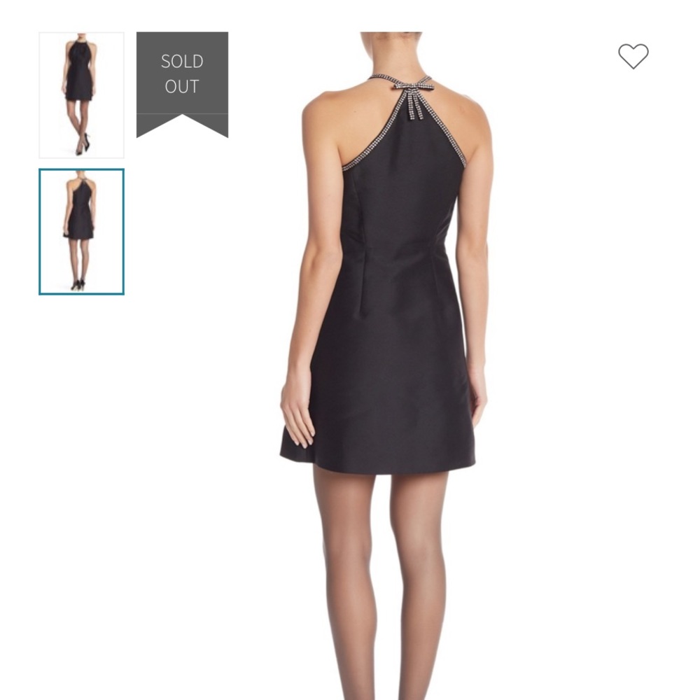 Kate Spade Rhinestone Bow A-Line Dress